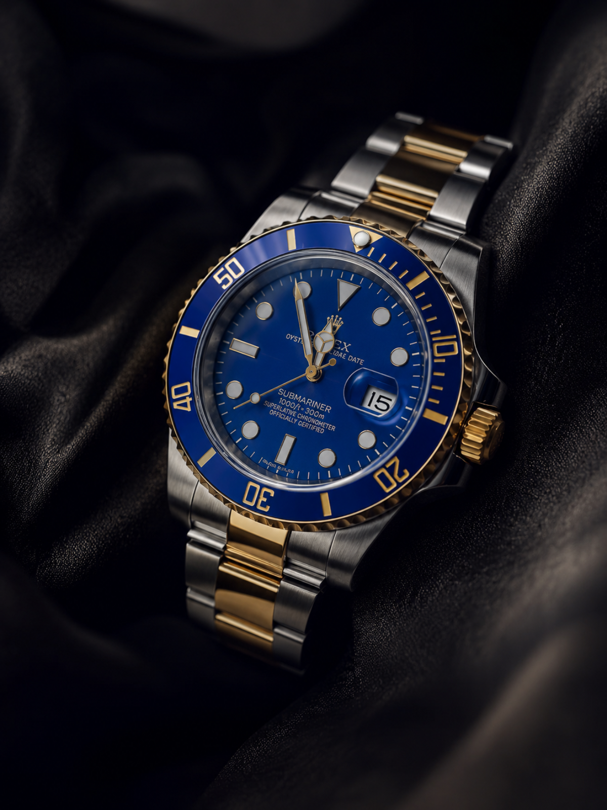 Rolex Royal Blue Gold Submariner Watch