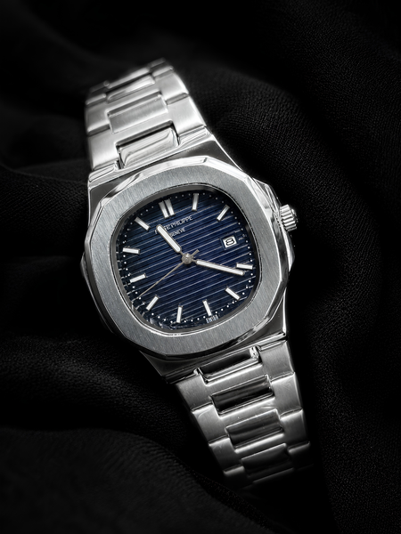 Patek Philippe Nautilus blue dial  watch.