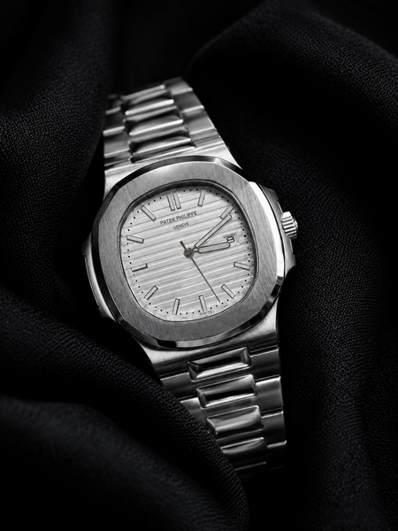 Patek Philippe Nautilus Silver White Dial Stainless Steel