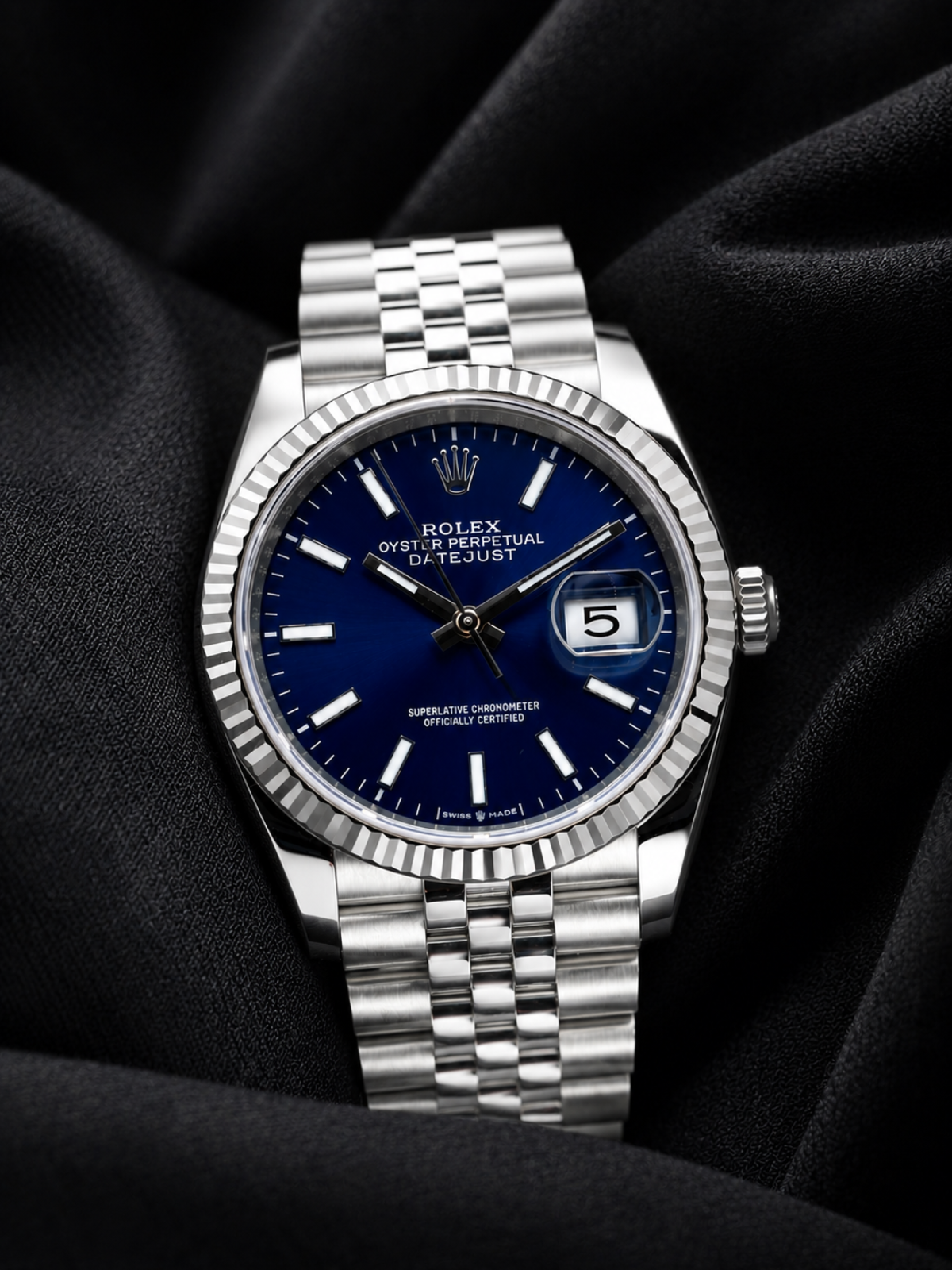 Rolex Navy Blue Executive Watch