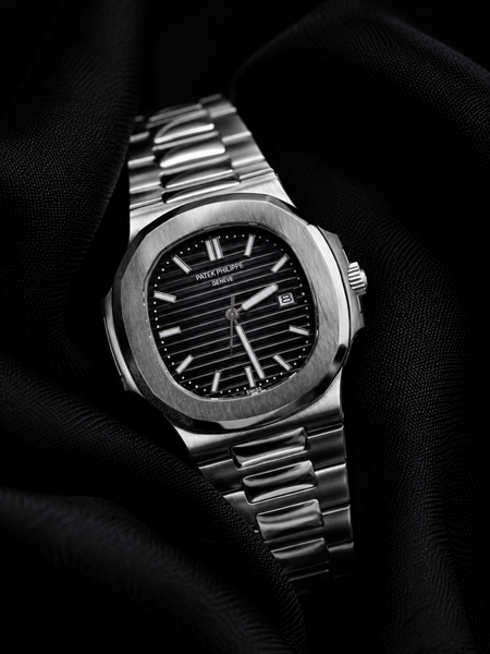 Patek Philippe Nautilus Black Dial Stainless Steel