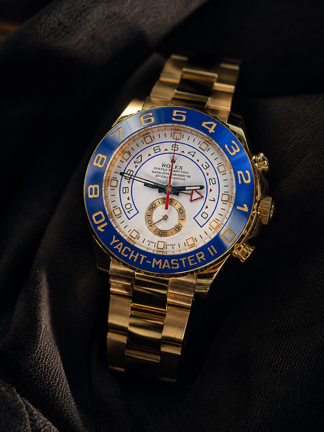 Rolex Royal Blue Gold Yacht-Master II Watch