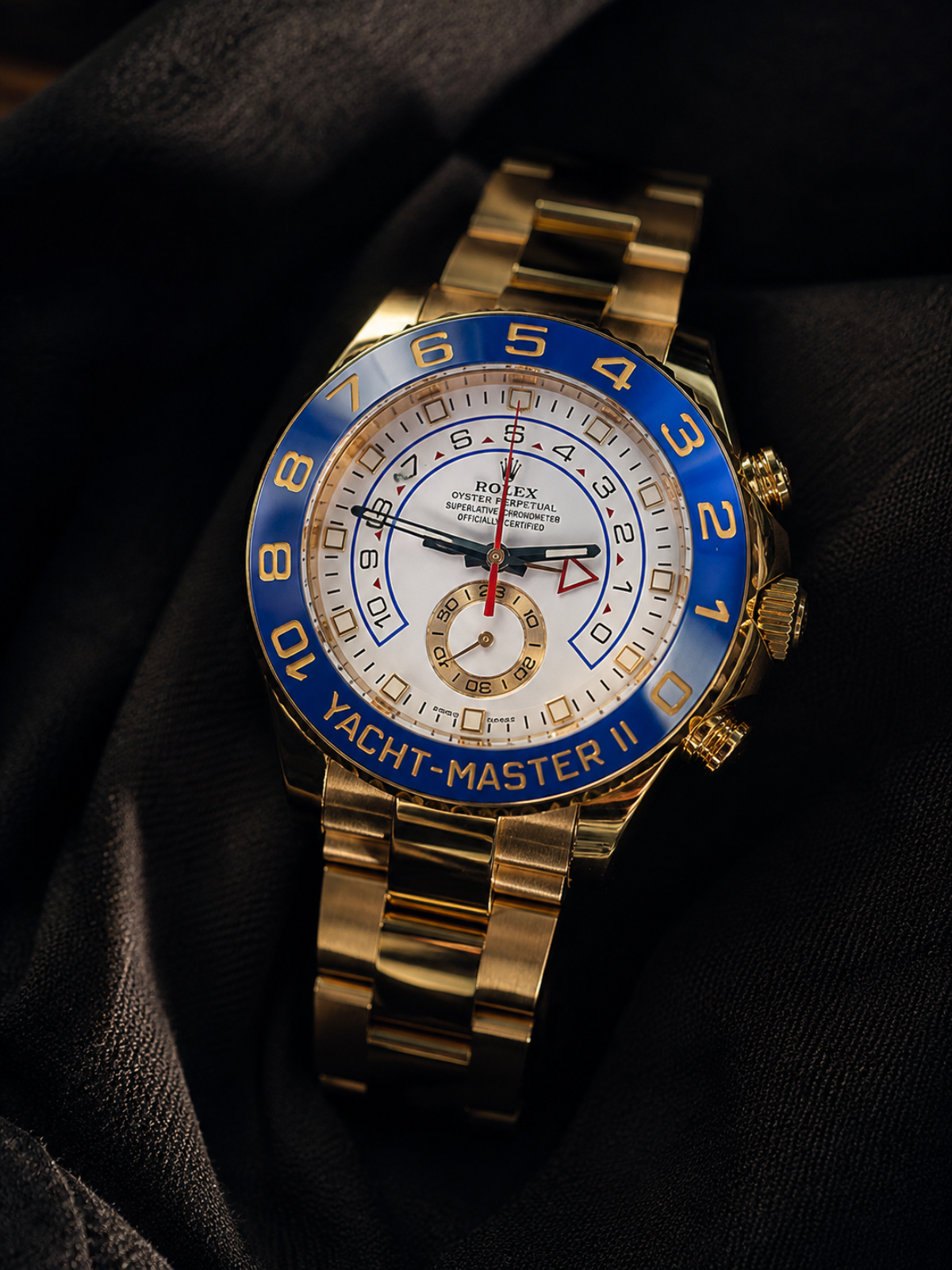 Rolex Royal Blue Gold Yacht-Master II Watch