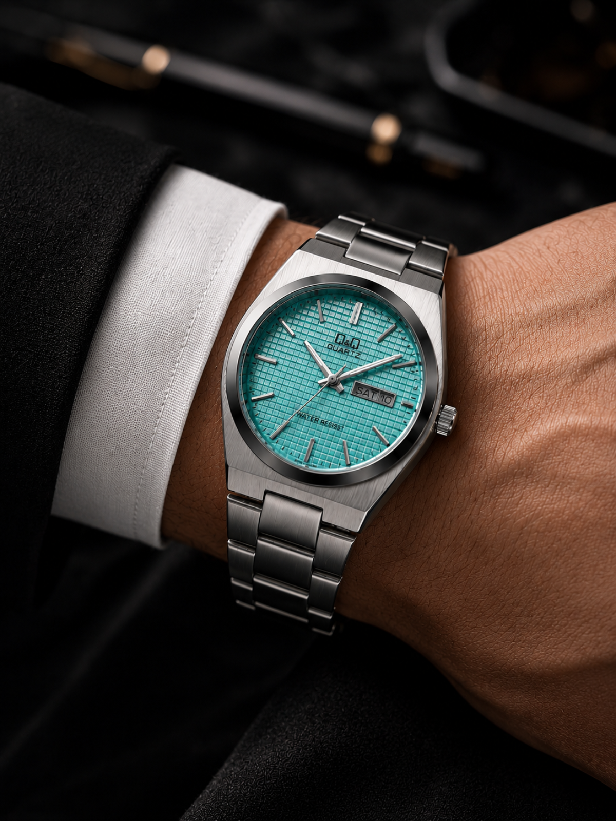 Quartz OceanX Blue Dial Luxury Watch