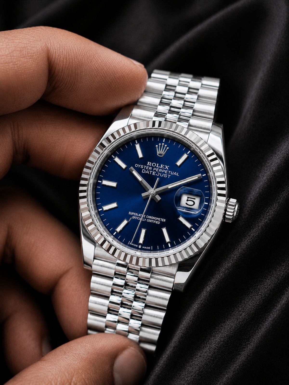 Rolex Navy Blue Executive Watch