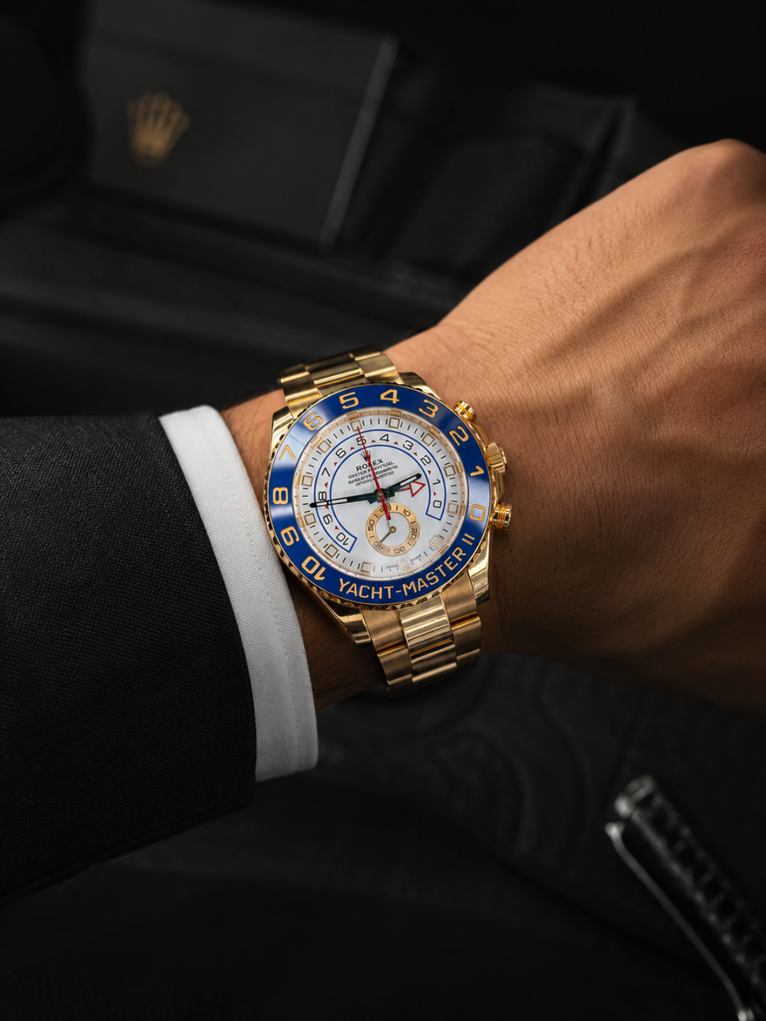 Rolex Royal Blue Gold Yacht-Master II Watch