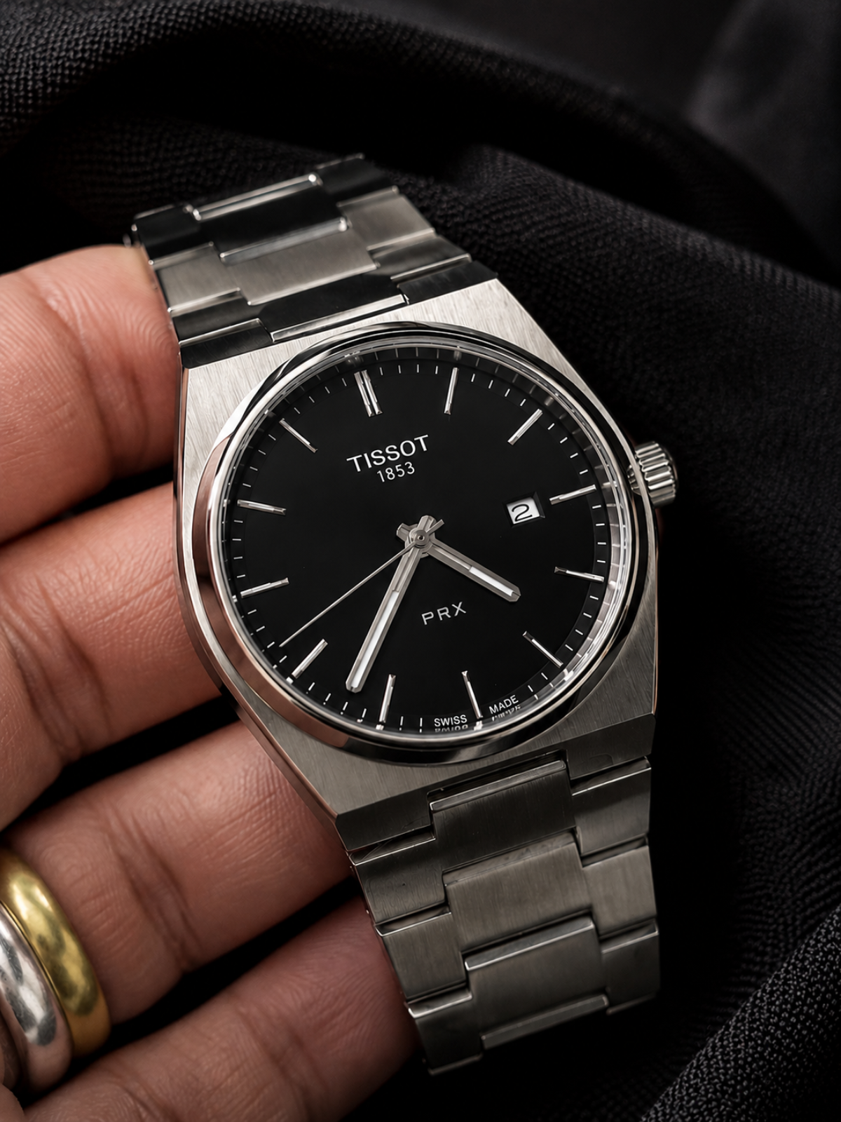 Tissot PRX Quartz Black Dial