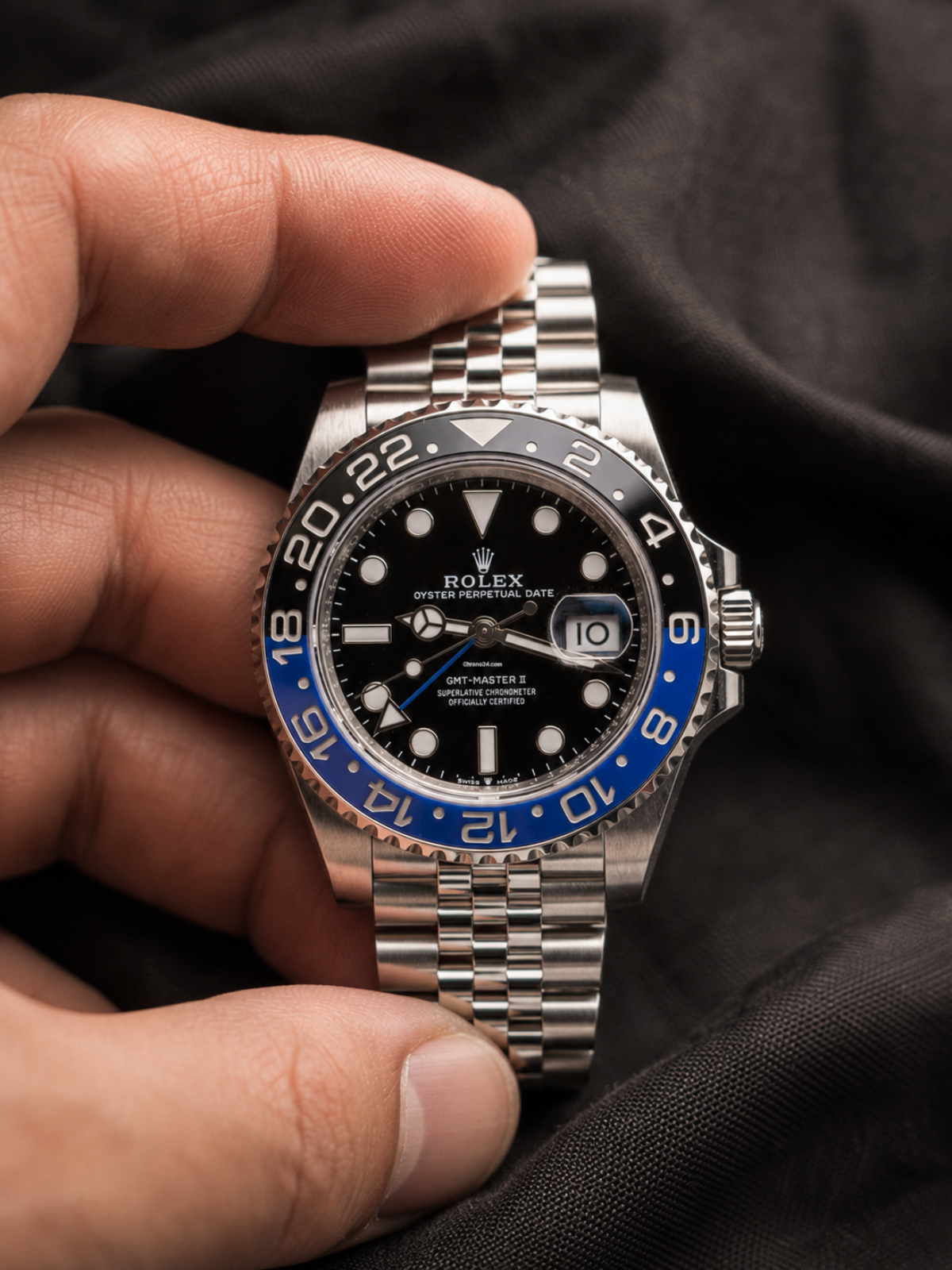 Rolex Blue & Black GMT Master II Jubilee Watch