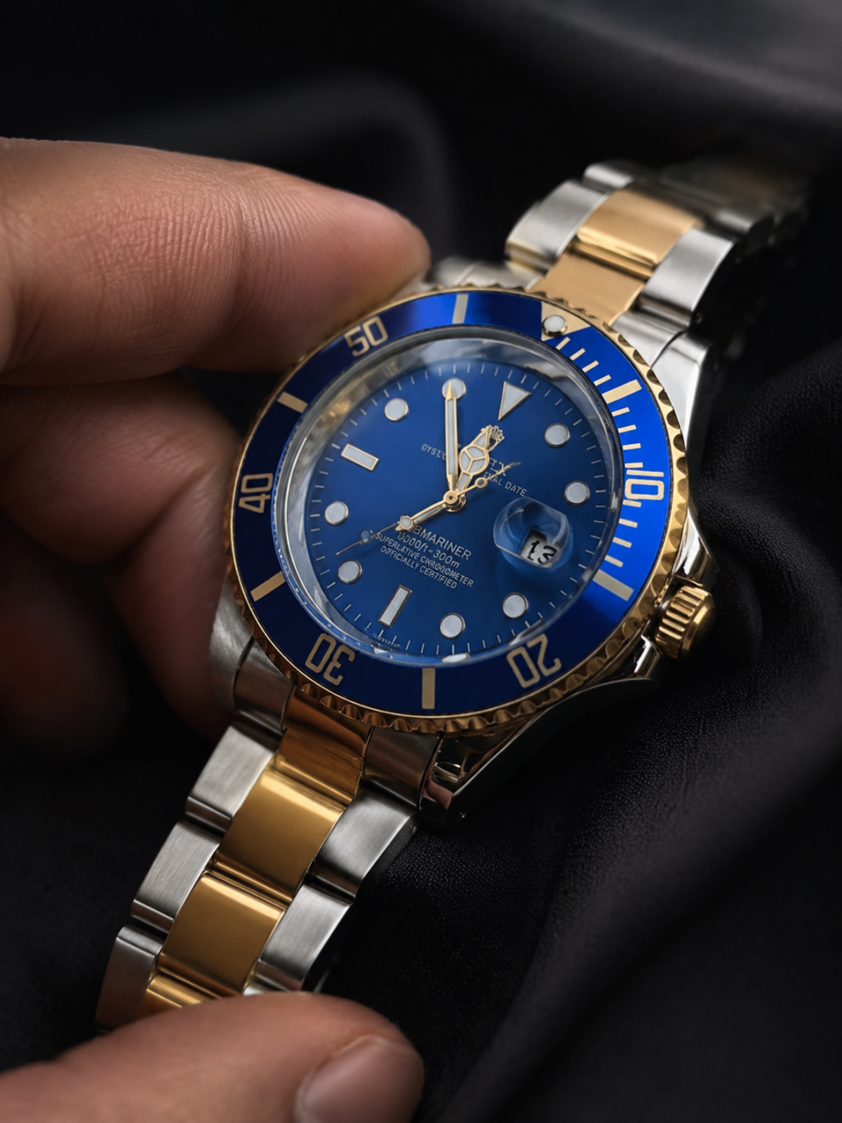 Rolex Royal Blue Gold Submariner Watch