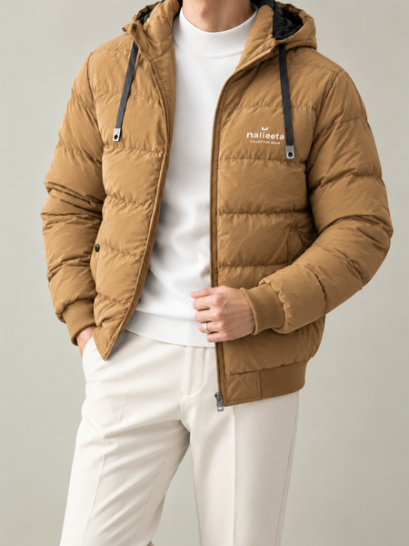 The Double-Sided Brown Puffer Jacket