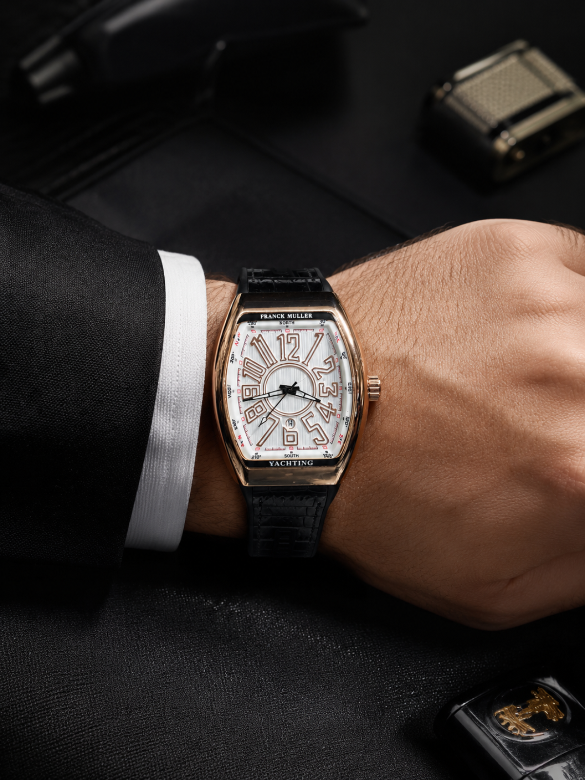 Franck Muller Royal Rose Gold Vanguard Watch