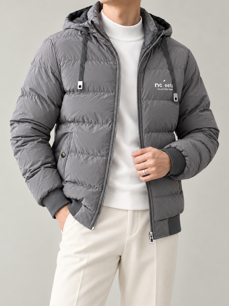 The Double-Sided Grey Puffer Jacket