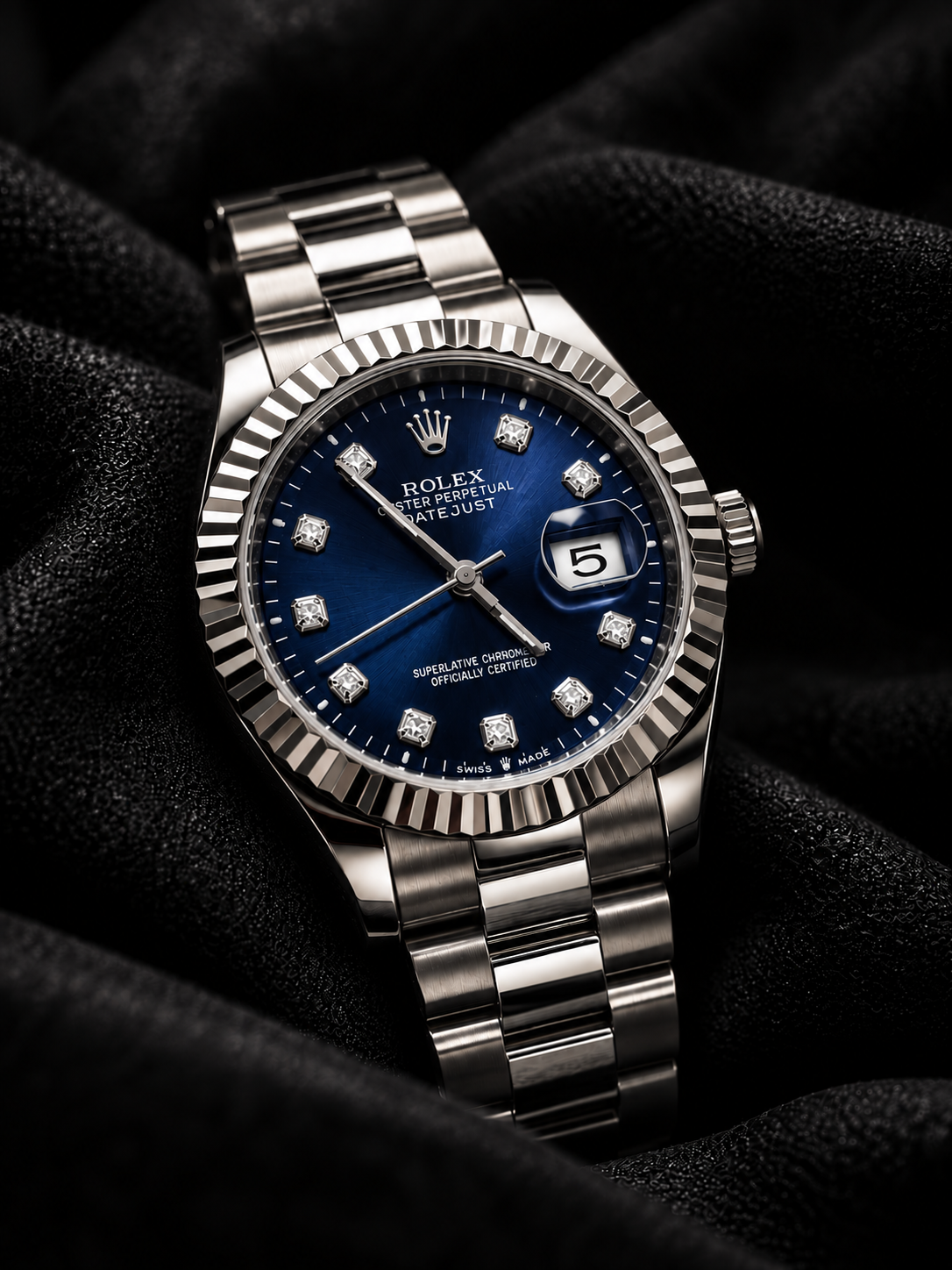 Rolex Navy Blue Executive Watch