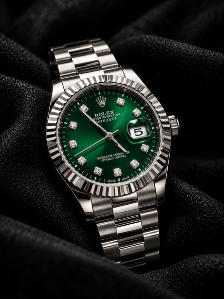 Rolex Emerald Green Executive Watch