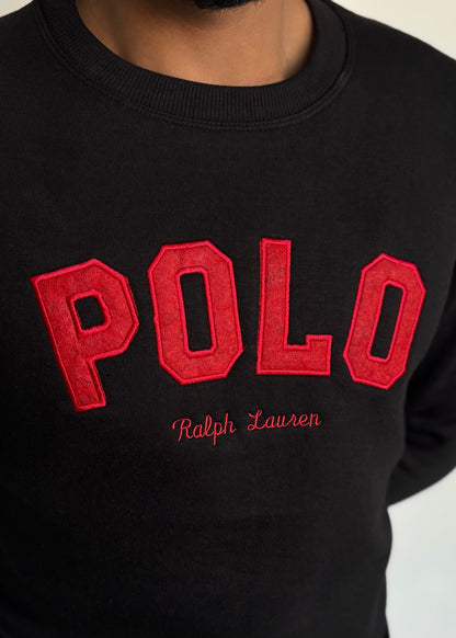 COMFORT COTTON FLEECE SWEATSHIRT'S-BLACK