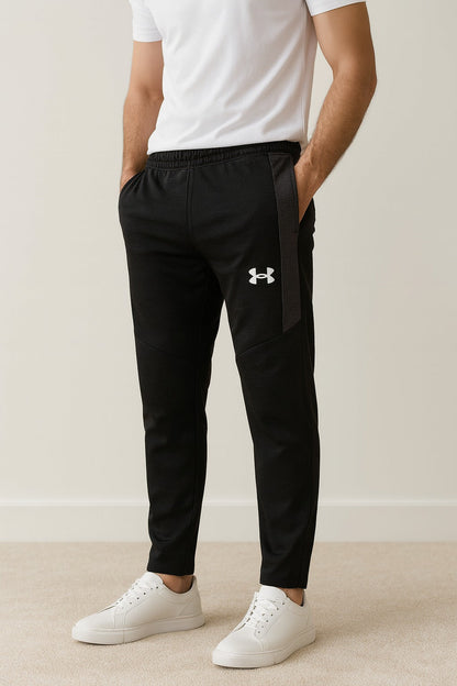 WAFFLE ULTRA FIT TROUSERS-BLACK