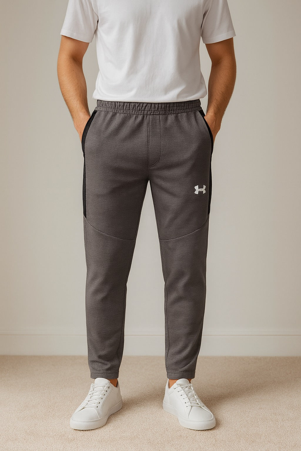 WAFFLE ULTRA FIT TROUSERS-GRAY