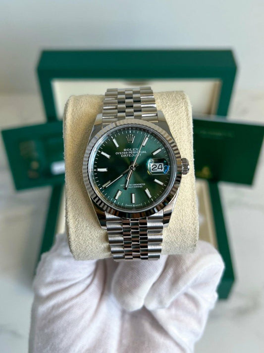 Chrome Green Rolex 004